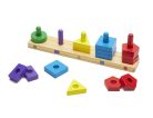 Melissa & Doug Fa készségfejlesztő játék, Formarendező Toronyépítő