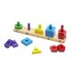 Melissa & Doug Fa készségfejlesztő játék, Formarendező Toronyépítő