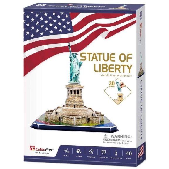 3D puzzle -Szabadság szobor New York 39db-os CubicFun