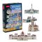3D puzzle- Lánchíd, Országház, Mátyás templom, Hősök tere  mini méretben- 4 az 1-ben CubicFun