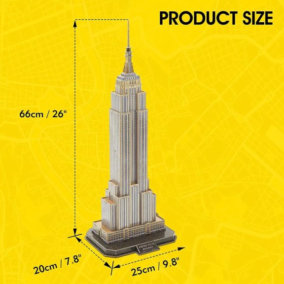 3D puzzle City Traveller NatGeo- New York- Empire State Building 66db-os
