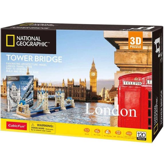 3D puzzle City Travel- London-Tower bridge-120db-os CubicFun