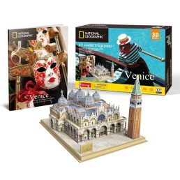   3D puzzle City Travel- Velence-Szent-Márk tér-107db-os CubicFun