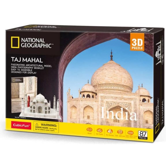 3D puzzle City Travel- India- Taj Mahal-87db-os CubicFun