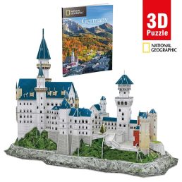   3D puzzle City Traveller- Neuschwanstein kastély 121 db-os -National Geographic CubicFun