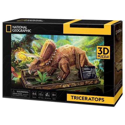 3D puzzle Triceratopsz dínószaurusz