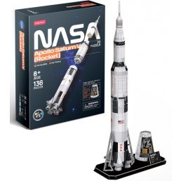   3D puzzle -NASA- Apollo Saturn V űrrakéta-136db-os CubicFun