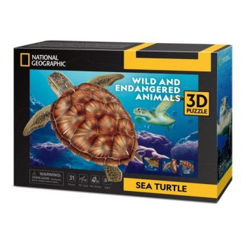 3D Puzzle- tengeri teknős