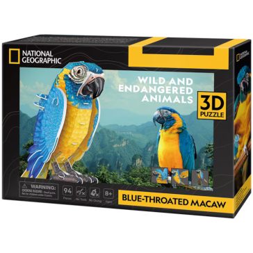 3D puzzle National Geographic- Kéktorkú ara papagály