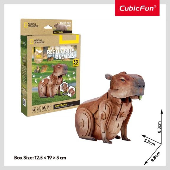 3D puzzle National Geographic- Kapibara- 56 db-os