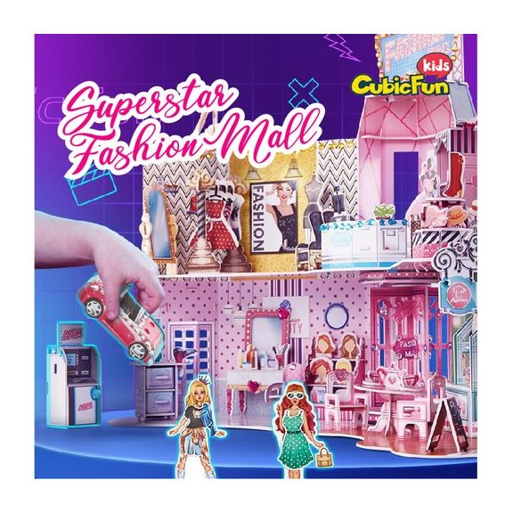 3D puzzle szupersztár divatközpont-157db-os CubicFun
