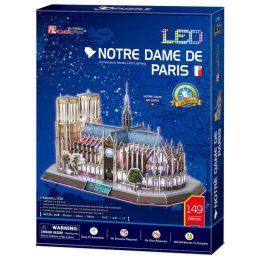 3D puzzle Notre Dame- LED világítással- 149 db-os
