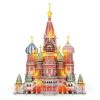 3D puzzle St.Basil katedrális LED világítással-224 db CubicFun