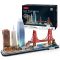 3D puzzle City Line San Francisco LED világítással-90db-os CubicFun