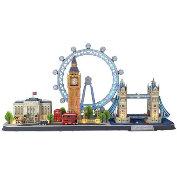 3D puzzle City Line London LED-es-186db-os