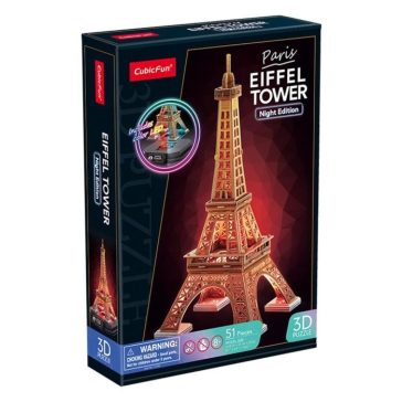 3D puzzle világítós Eiffel torony CubicFun