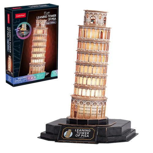 3D puzzle világítós Tower of Pisa CubicFun
