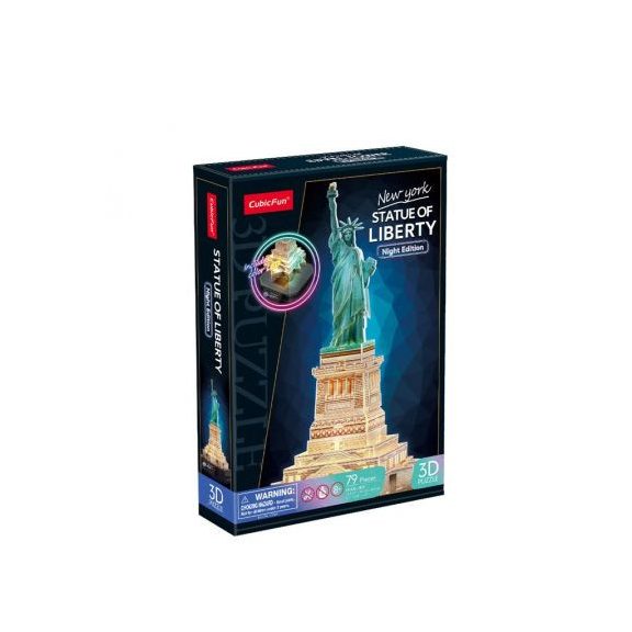 3D puzzle világítós New York Szabadságszobor CubicFun