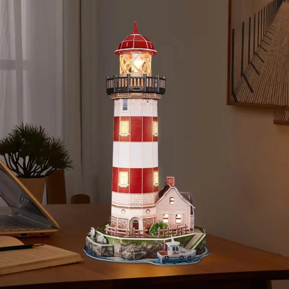 3D Puzzle LED-es világítótorony CubicFun