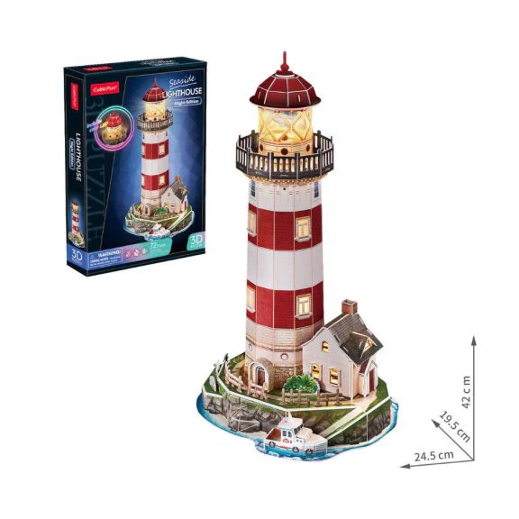 3D Puzzle LED-es világítótorony CubicFun