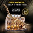   3D puzzle Brachioszaurusz csontváz múzeumban, LED-es világítós- 216db-os