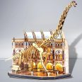   3D puzzle Brachioszaurusz csontváz múzeumban, LED-es világítós- 216db-os