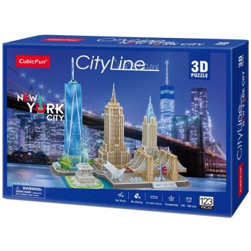 3D puzzle City Line New York-123db-os CubicFun