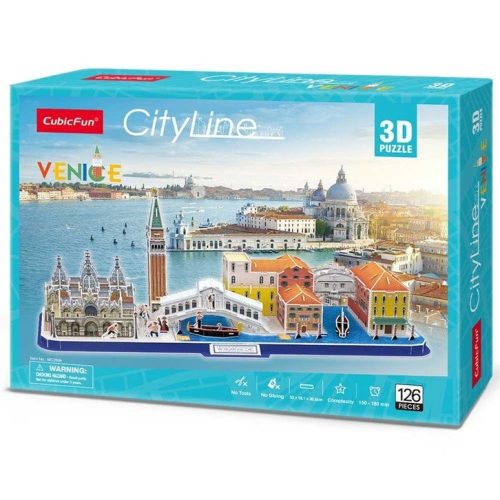 3D puzzle City Line Velence-126db-os