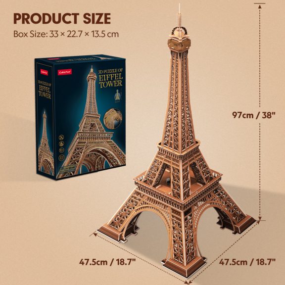 3D puzzle - Óriás Eiffel torony -97cm-es Cubicfun