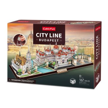 3D puzzle City Line Budapest 167db-os