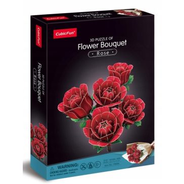 3D puzzle rózsacsokor
