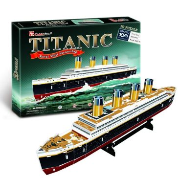 3D puzzle Titanic - 45cm 35 db-os CubicFun