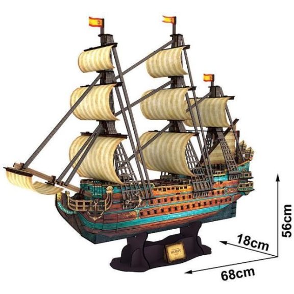 3D puzzle San Felipe  hajó-248db-os CubicFun