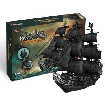 3D puzzle Queen Anne's Revenge hajó 328db-os CubicFun