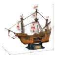 3D puzzle Santa Maria hajó-204db-os CubicFun