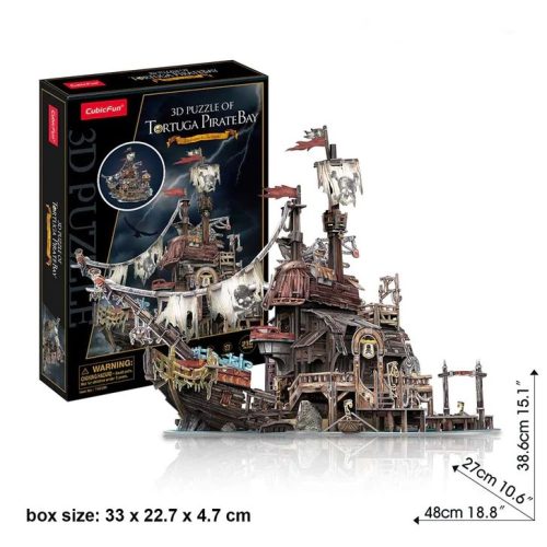 3D puzzle -kalózkikötő 218db-os CubicFun