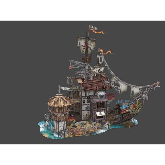 3D puzzle -kalózkikötő 218db-os CubicFun