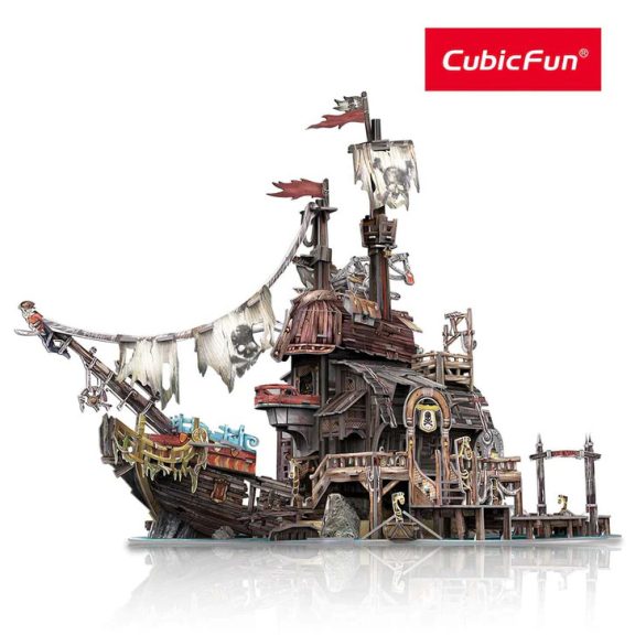 3D puzzle -kalózkikötő 218db-os CubicFun
