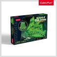   3D puzzle A bolygó hollandi kalózhajó fluoreszkáló-360 db-os CubicFun