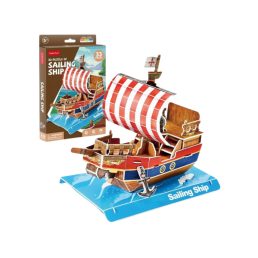 3D puzzle mini vitorláshajó- 33db-os