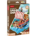 3D puzzle mini vitorláshajó- 33db-os