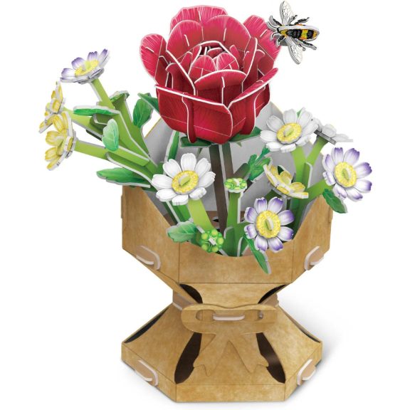 3D puzzle virágcsokor -120db-os