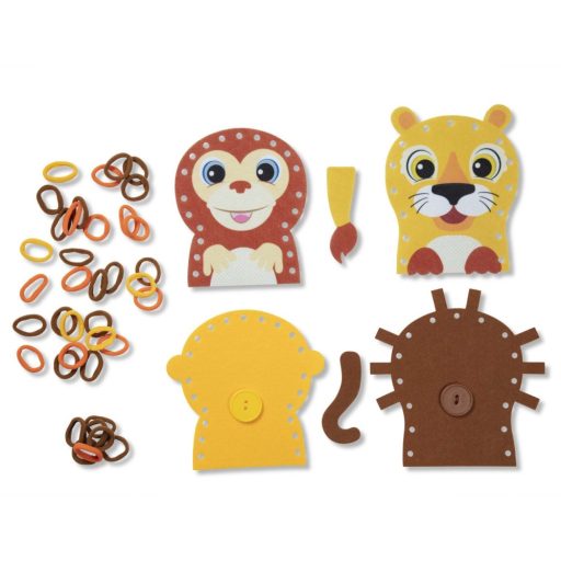 Melissa&Doug- kreatív játék- bábkészítés- vadállatok