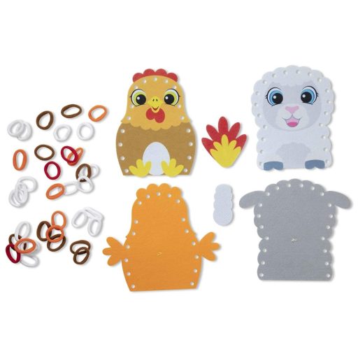 Melissa&Doug- kreatív játék- bábkészítés-háziállatok