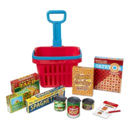 Melissa&Doug-szerepjáték gurulós bevásárlókosár