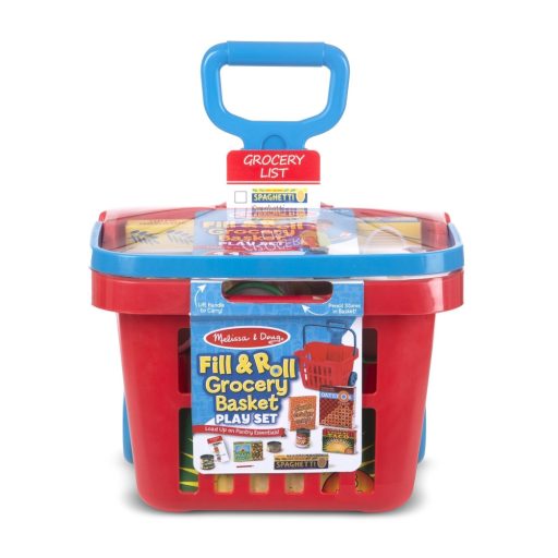 Melissa&Doug-szerepjáték gurulós bevásárlókosár