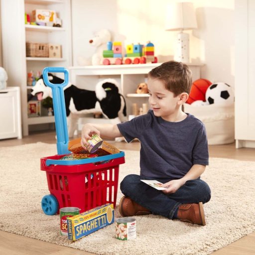 Melissa&Doug-szerepjáték gurulós bevásárlókosár