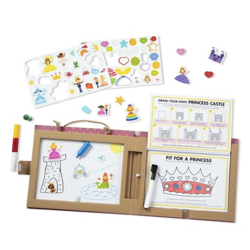Melissa&Doug- kreatív játék letörölhető rajz és mágneses játékkészlet-hercegnők