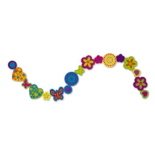 Melissa&Doug- kreatív játék fa gyöngy szett-élénk színek