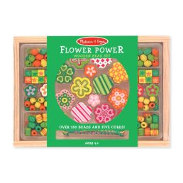 Melissa & Doug Kreatív játék, Fa gyöngy szett, virágok